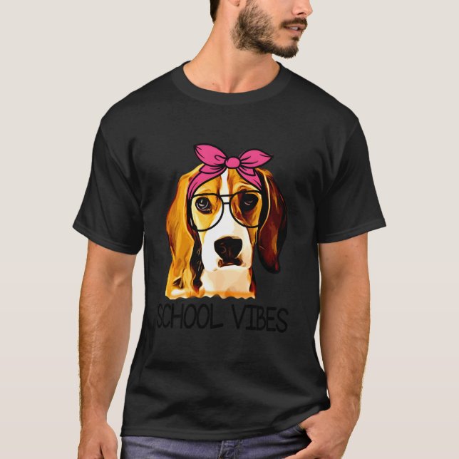 School S Teacher Classroom Beagle T-Shirt (Vorderseite)