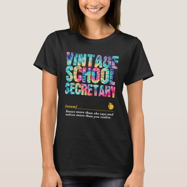 School Secretary Appreciation Week Back to School  T-Shirt (Vorderseite)