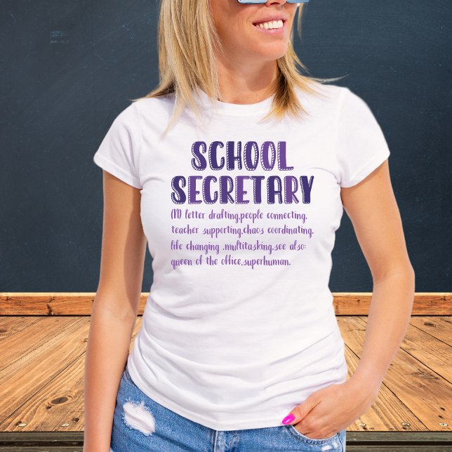 School Secretary Definition Tshirt (Von Creator hochgeladen)