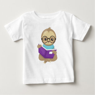 School Sloth, Niedlich Sloth, Baby Sloth, Brille Baby T-shirt