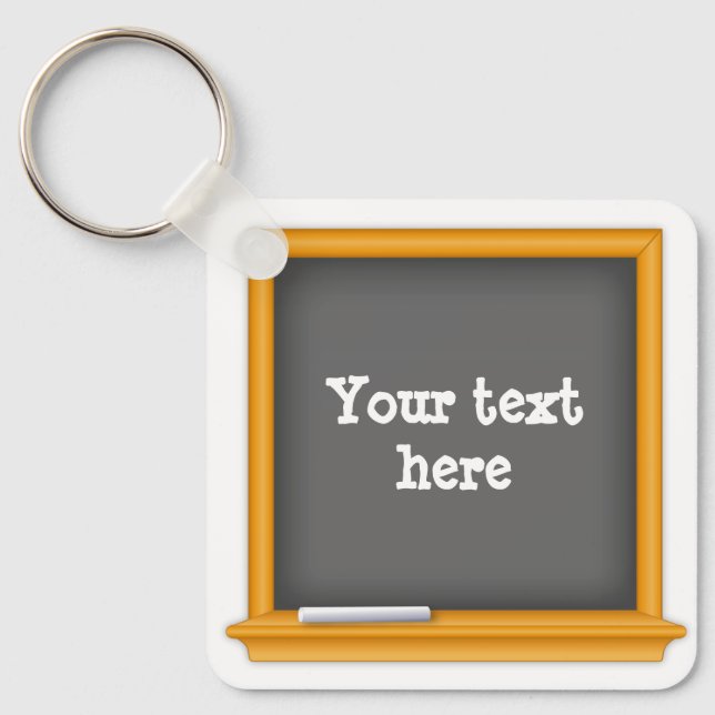School Spirit Mini Chalkboard Schlüsselanhänger (Vorderseite)