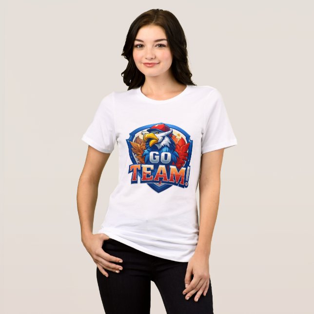 School Spirit Shirt - Go Team! T - Shirt des Schul (Vorderseite voll)