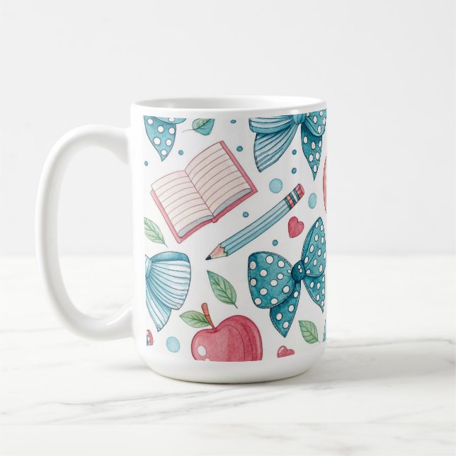 School Teacher/ Student Coquette Bows Kaffeetasse (Links)