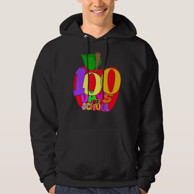 School Teacher Student Girls Boys Gift 100 Days Of Hoodie (Vorderseite)