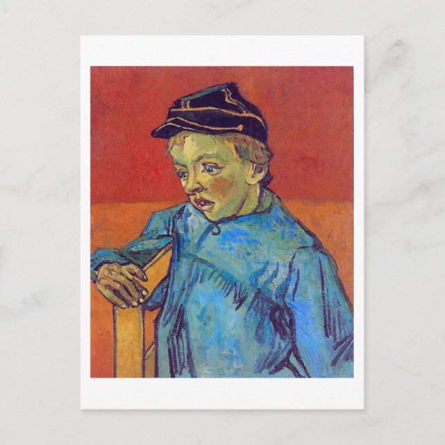 Schoolboy (Camille Roulin), Van Gogh Fine Art Postkarte (Vorderseite)