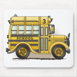 Schoolbus Mausunterlage Mousepad