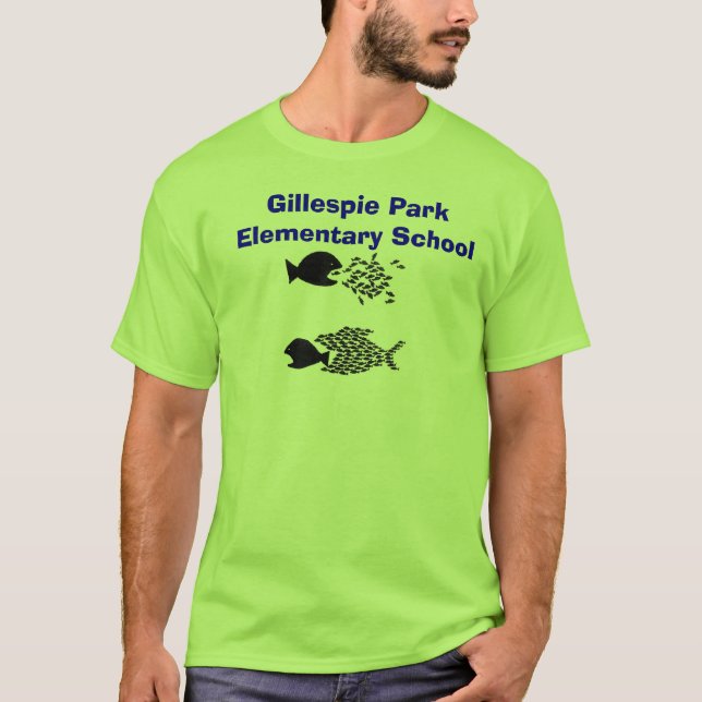schoolfish, Gillespie Park-Volksschule T-Shirt (Vorderseite)