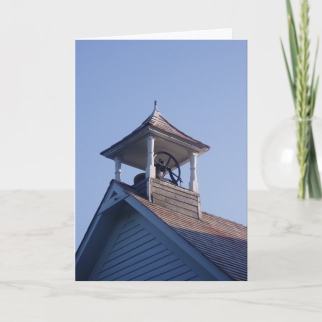Schoolhouse Belltower - Gratulationskarte Karte (Vorderseite)