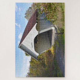 Schoolhouse Covered Bridge, Vermont Poster Puzzle