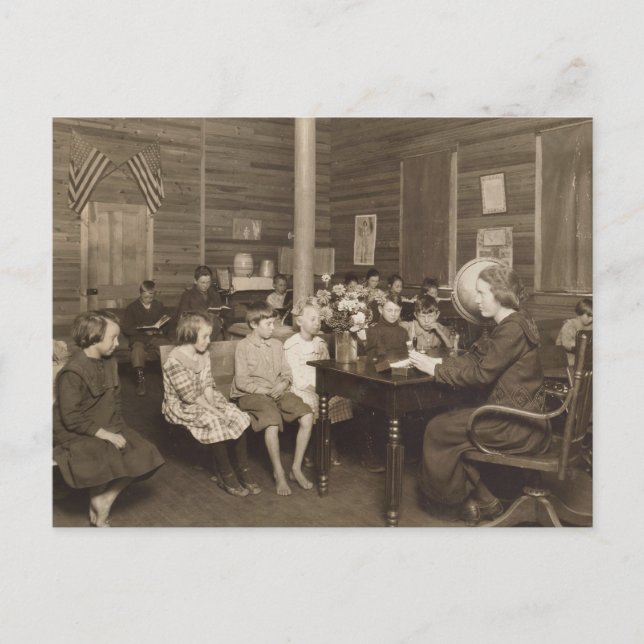 Schoolhouse von Lewis Hine, 1921 Postkarte (Vorderseite)