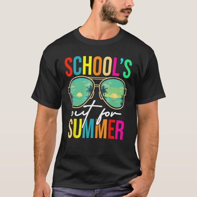 Schools Out for Summer Graduation Students Teacher T-Shirt (Vorderseite)