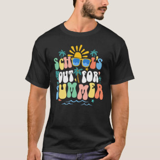 School's Out For Summer Vacation Retro Last day of T-Shirt