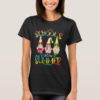 School's Out For Summer With My Gnomies Tie Dye Sc T-Shirt