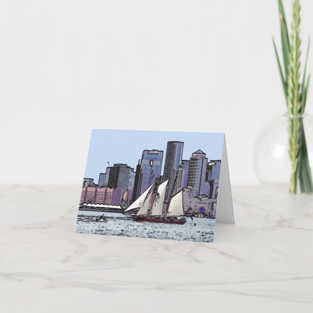 Schooner Cruise - vielen Dank Dankeskarte (Vorderseite)