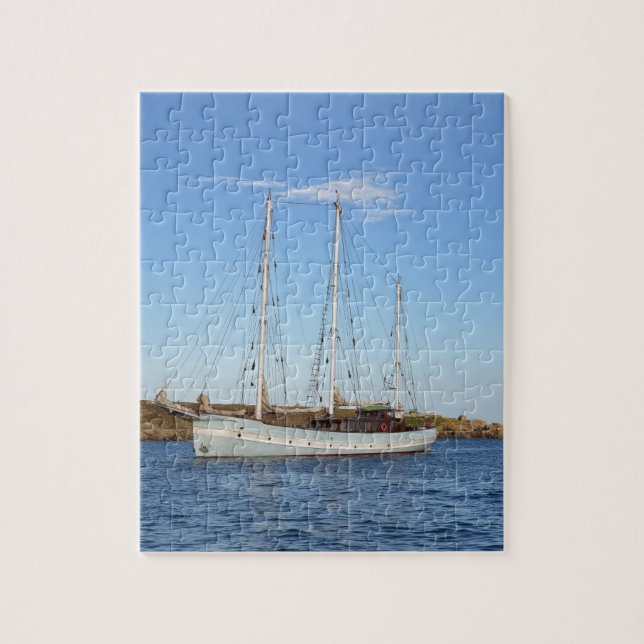 Schooner in den Inseln von Scilly Puzzle (Vertikal)
