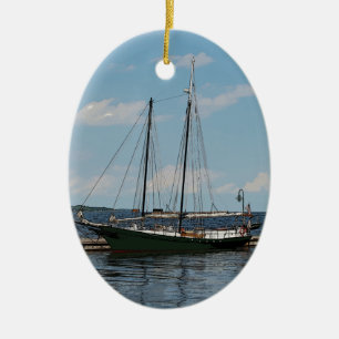 Schooner Keramik Ornament