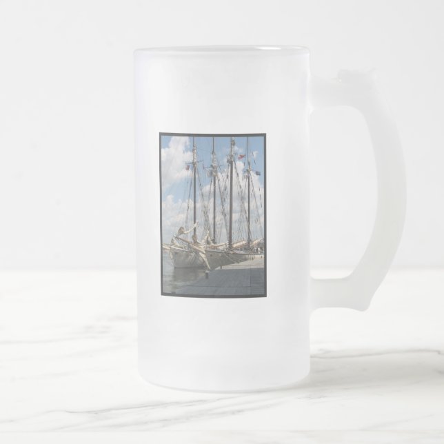 Schooner-mattierte Bier-Tasse Mattglas Bierglas (Rechts)