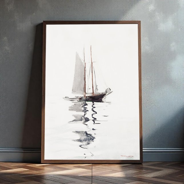 Schöoner mit zwei Masten mit Dory von Winslow Home Poster (Von Creator hochgeladen)