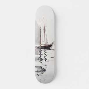 Schöoner mit zwei Masten mit Dory von Winslow Home Skateboard