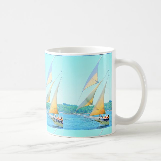 Schooner segelt Tasse (Rechts)