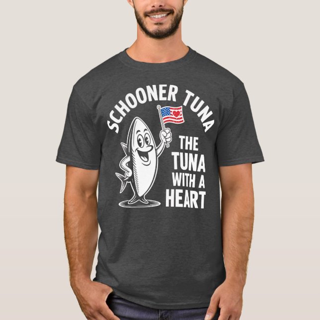 Schooner Thunfisch T-Shirt (Vorderseite)
