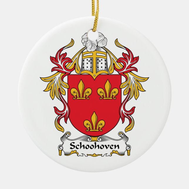 Schoonhoven Familienwappen Keramikornament (Vorne)