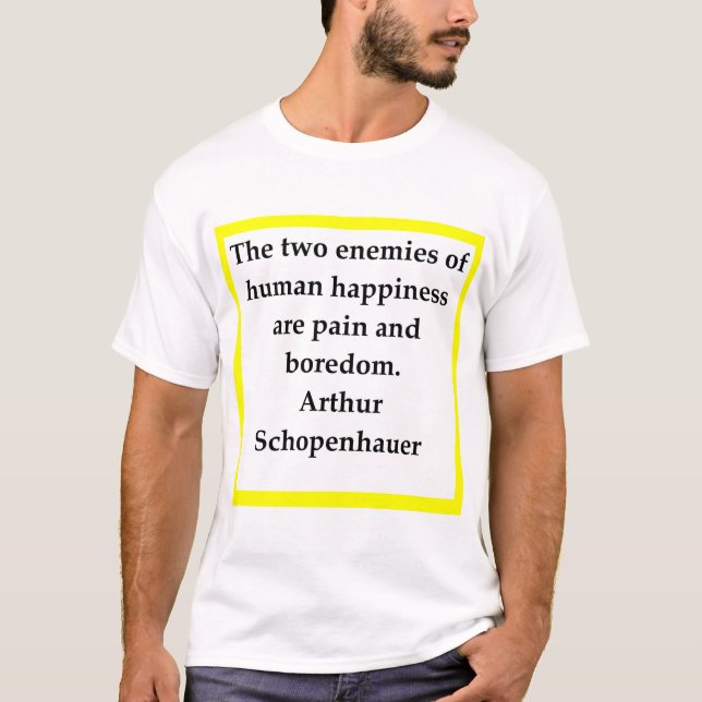 schopenhauer, Arthur, T-Shirt (Vorderseite)