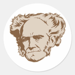 Schopenhauer Portrait Sticker