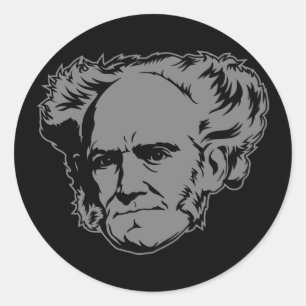 Schopenhauer Portrait Sticker