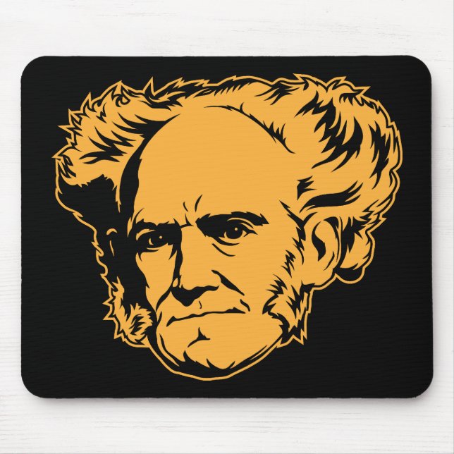 Schopenhauer Porträt Mousepad (Vorne)