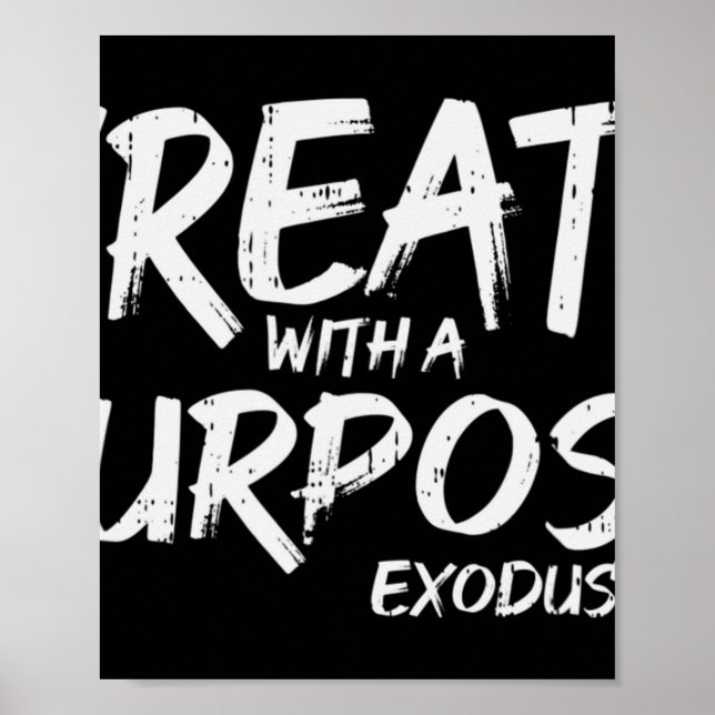 Schöpfen mit Absicht Bibel Gott Jesus religiöse Ch Poster (Vorne)