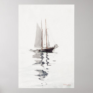 Schöpfer mit zwei Masten mit Dory Winslow Homer Poster