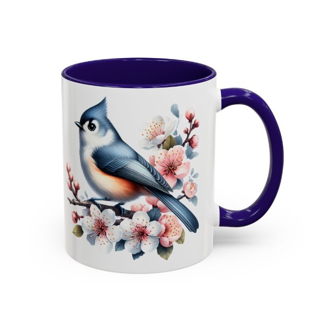 Schöpftitmouse-Vogeltasse Blumengeschenk Tasse (Von Creator hochgeladen)
