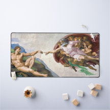 Schöpfung Adams Michelangelo Kunst Büromatte