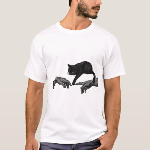 Schöpfung von Katze Bestickte Grafik PNG - Modern T-Shirt