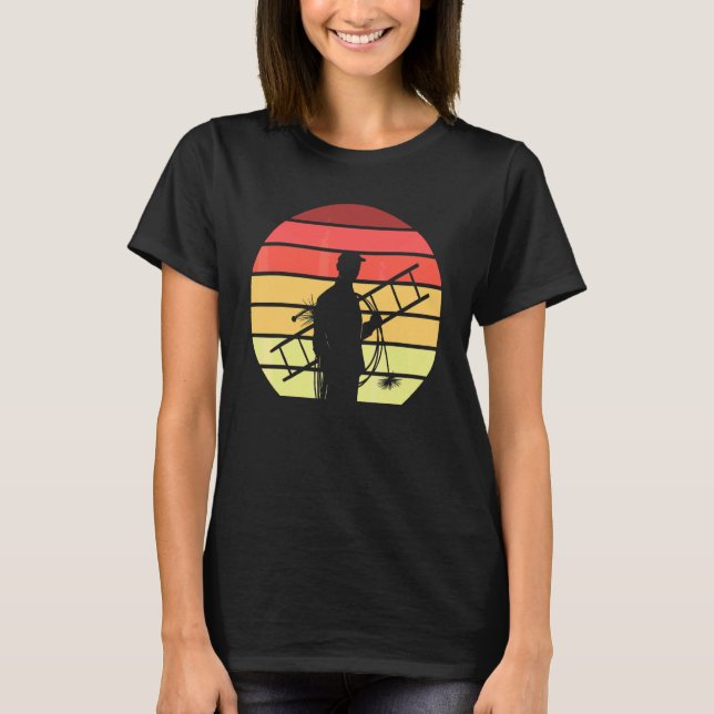 Schornsteinfeger Retro Kaminfeger T-Shirt (Vorderseite)