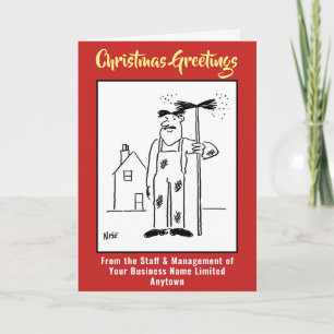 Schornsteinfeger-Weihnachtskarte Feiertagskarte