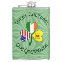 Schotte Lion Irish American Flag Kleeblatt persona Flachmann