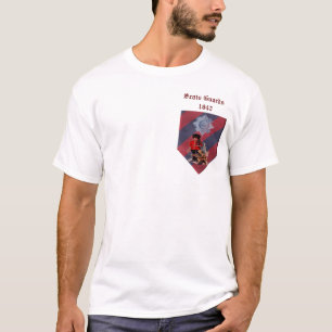 Schotte-Schutz-blaues Rot-Blau-T - Shirt 1642