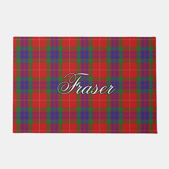 Schotte-Vista-Clan Fraser Tartan kariert Fußmatte (Vorderseite)