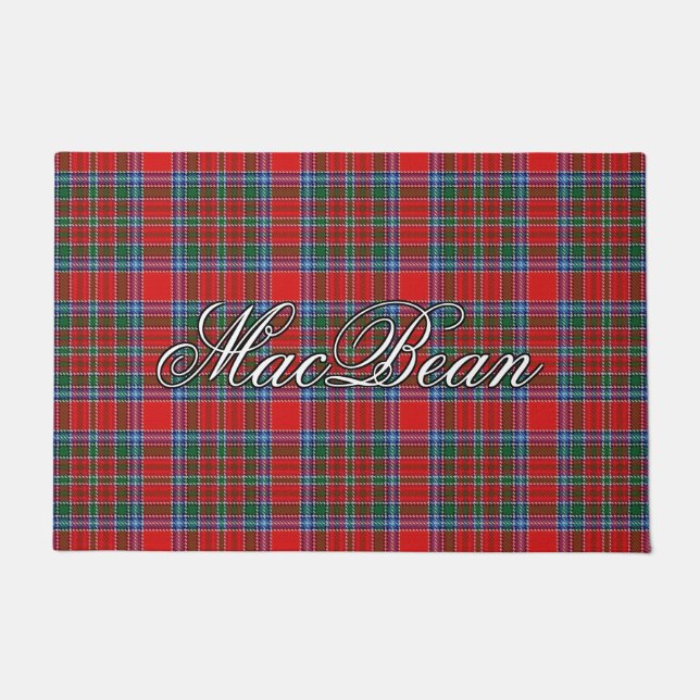 Schotte-Vista-Clan MacBean MacBain Tartan kariert Fußmatte (Vorderseite)