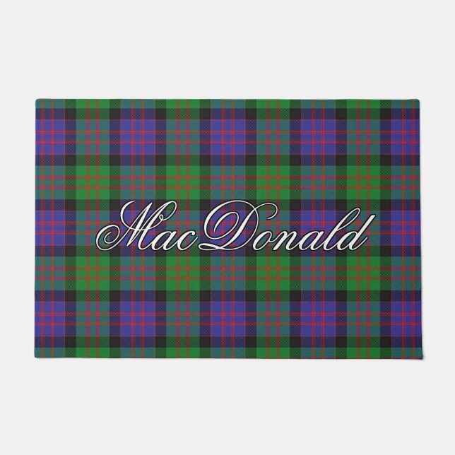 Schotte-Vista-Clan MacDonald Tartan kariert Fußmatte (Vorderseite)