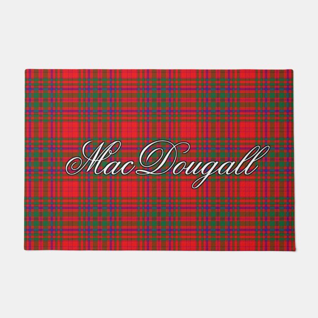 Schotte-Vista-Clan MacDougall Tartan kariert Fußmatte (Vorderseite)
