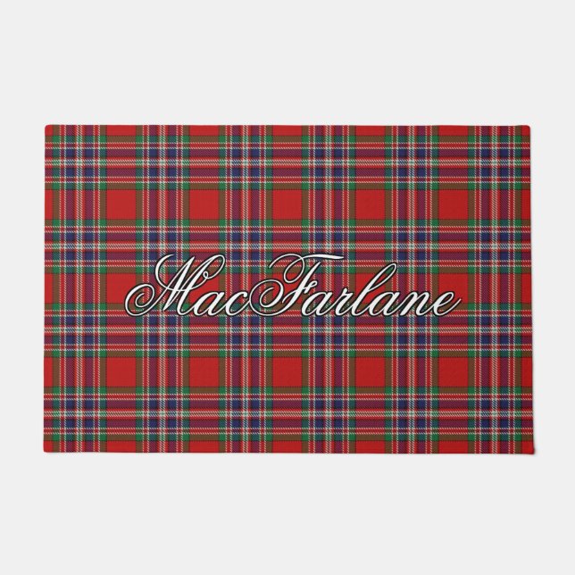 Schotte-Vista-Clan MacFarlane Tartan kariert Fußmatte (Vorderseite)