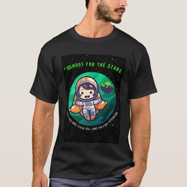 SCHOTTEN FÜR DIE BEGINN, ASTRONAUT T-Shirt (Vorderseite)