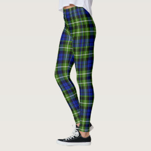Schottenclan Monteith Jagd Alt Tartan Damen Leggings