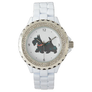 Schottenhund Armbanduhr