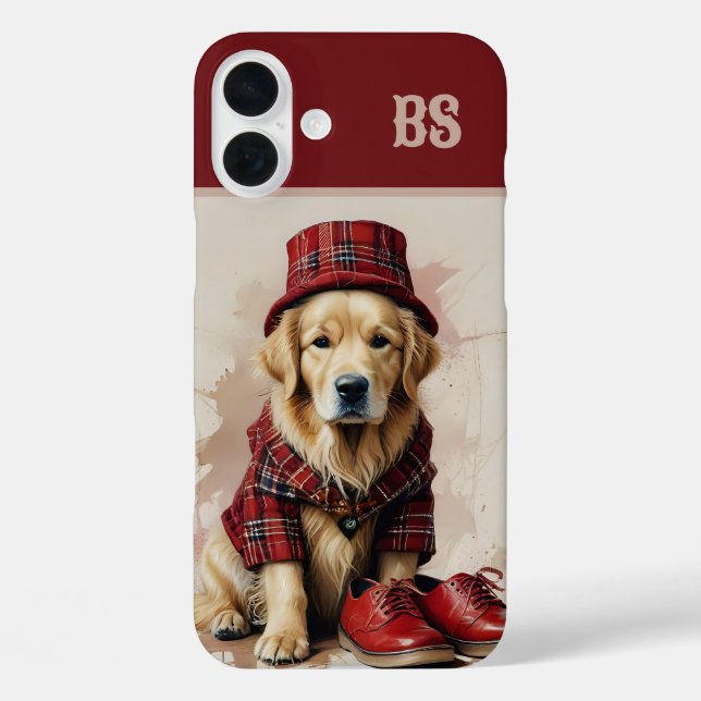 Schottenhund in Kilo und Kappe Case-Mate iPhone Hülle (Rückseite)