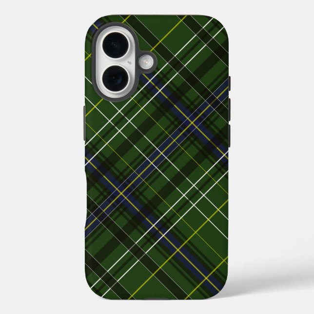 Schottenmuster in Grün Case-Mate iPhone Hülle (Rückseite)