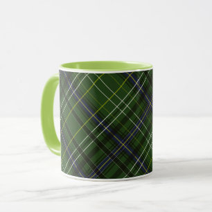 Schottenmuster in Grün Tasse